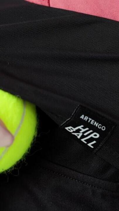 Women's Tennis Dry Hip Ball Skirt - Black - Video 2