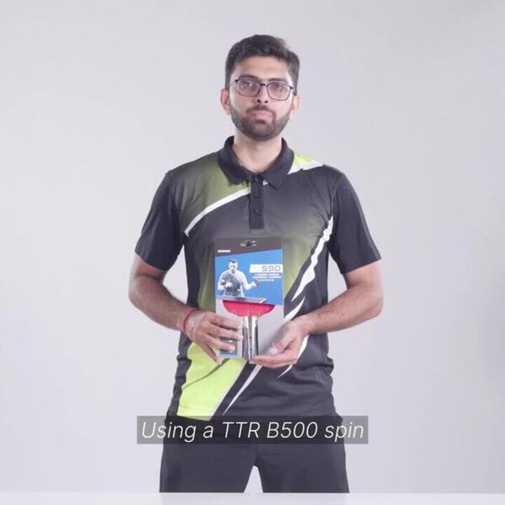 Table Tennis Bat ITTF TTR590 Carbon - Video 2