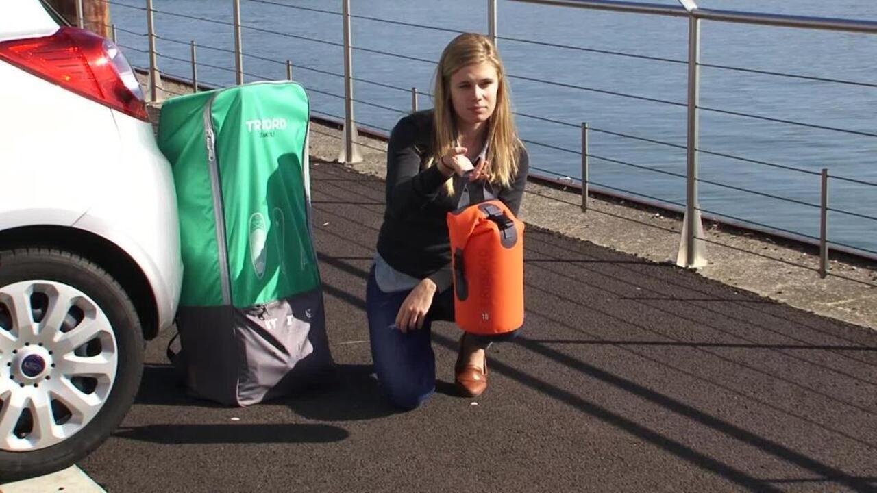 WATERPROOF DRY BAG 5L - ORANGE - Video 2