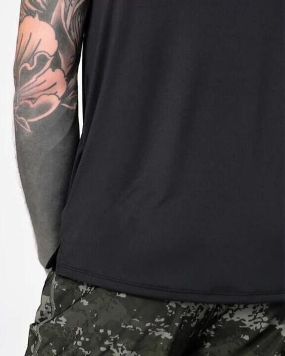 Stretchy Gym Men's Tank Top- Smoked Blue - Video 2