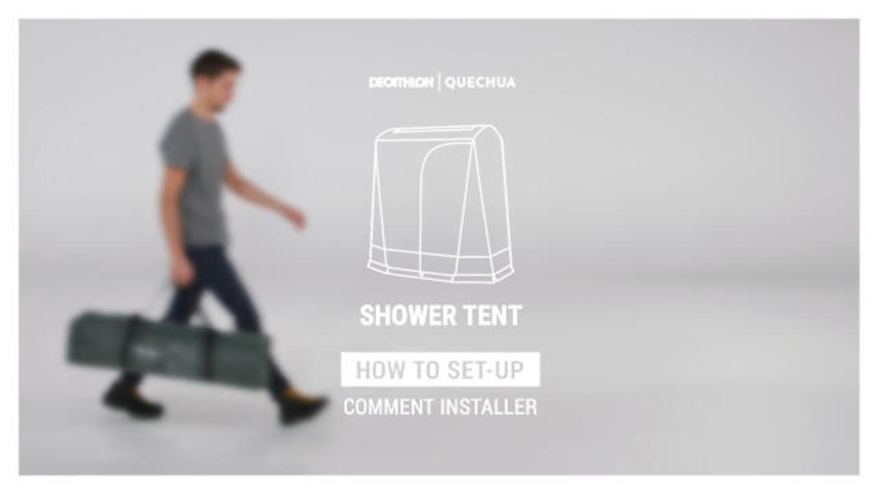 Inflatable Camping Shower Tent Airseconds Fresh Fabric - Video 2