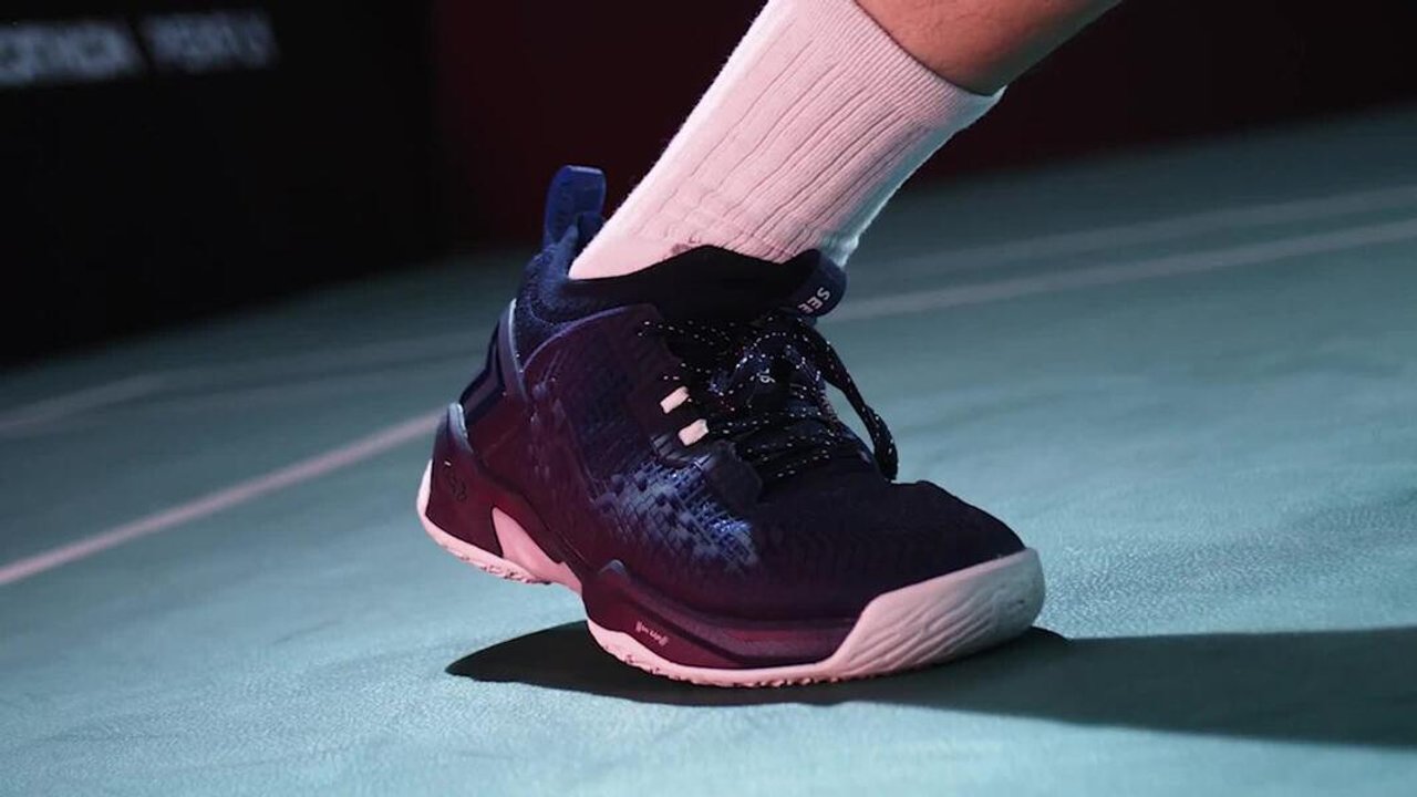 MEN'S BADMINTON SHOES BS PERFORM 990 PRO NAVY - Video 2