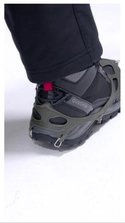 Hiking crampons, Hike 500 - LIGHT - Khaki - Video 2