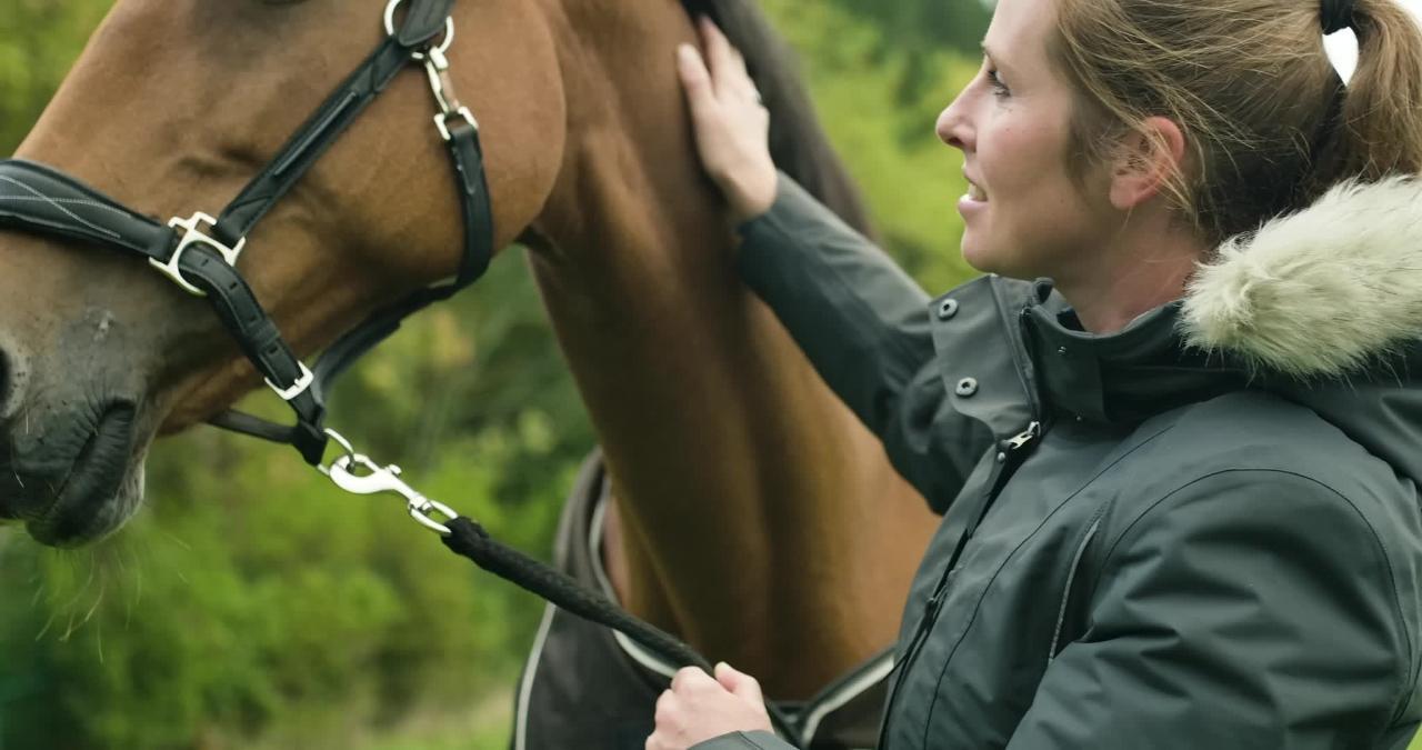 Chaqueta equitación 580 impermeable/cálida Mujer Fouganza