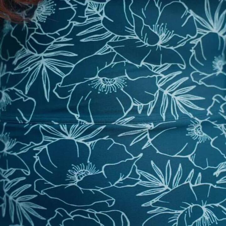 Women swimming one-piece swimsuit Una Petrol Blue - Video 2
