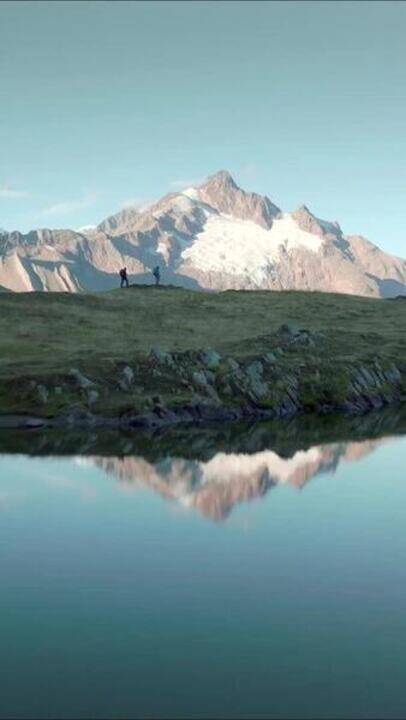 Trekking Bag 45+10L Air - MT 500 Blue Grey - Video 2