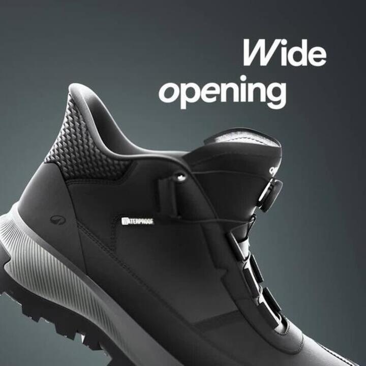 Men’s waterproof hiking boots, NH900 2 Seconds - Black - Video 2
