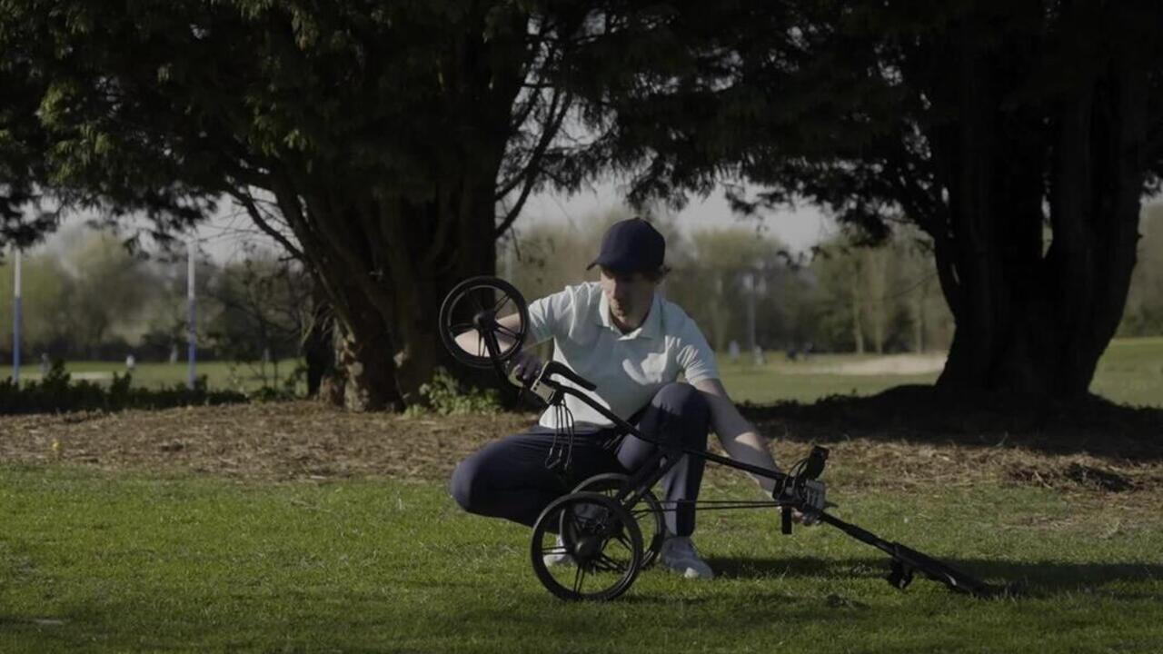 3-wheel golf trolley, Inesis 500 - Video 2