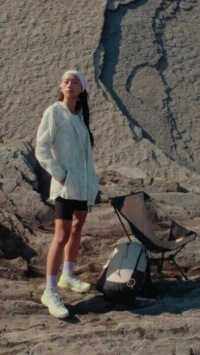 Women Dry Fit Activewear Light T-Shirt Beige  - MH500 - Video 2