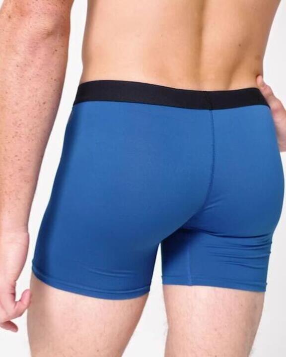 Men Pack of 3 Stretchable Boxer Shorts - Dark Blue/Blue/Khaki - Video 2