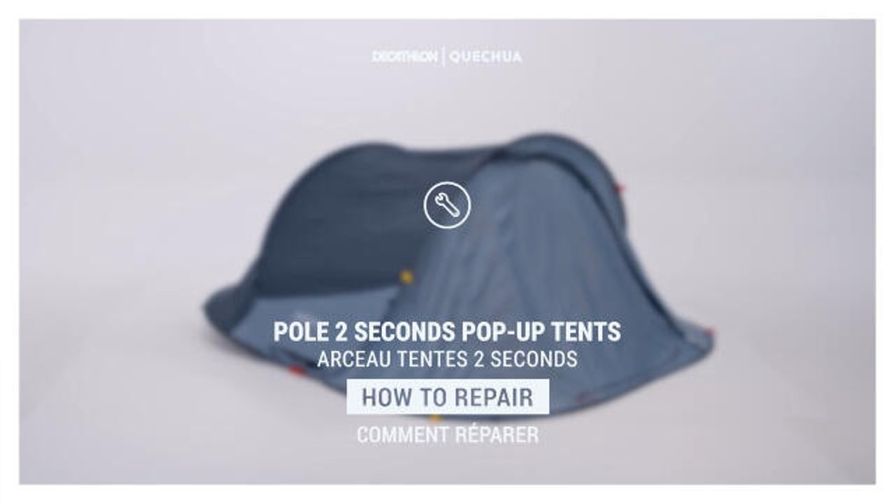POLE SECONDS  - 5.5 MM DIAMETER - SPARE PART FOR TENT 2 SECONDS - Video 2