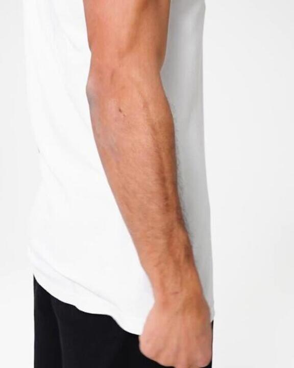 Men's Stretchy Fitness Tank Top 500 -  Ultra White - Video 2