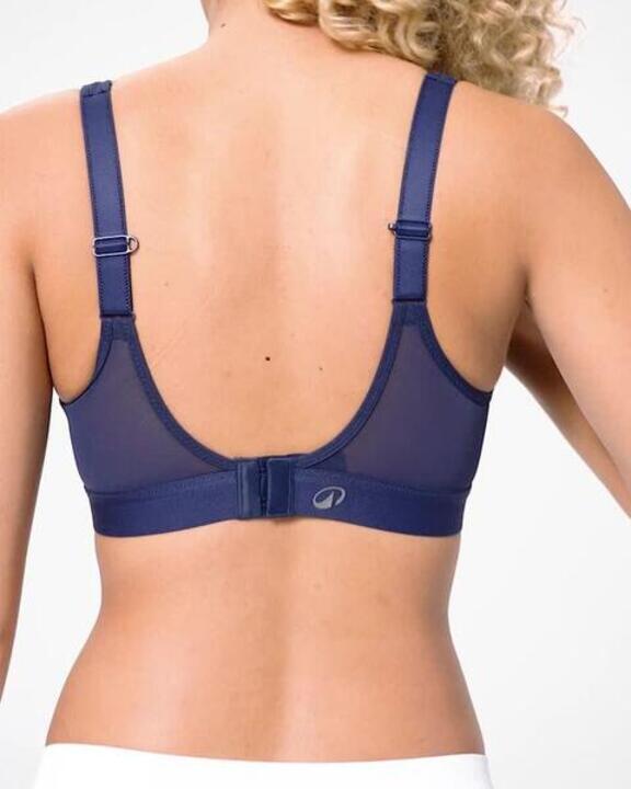Women's High Support Convertible Strap Sports Bra - Steel Blue - Video 2