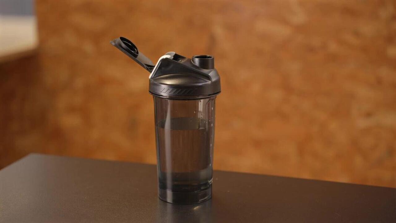 Mini Shaker 300ml, Leak-Proof Cap with Double Click, Eco Material, Blue - Video 2
