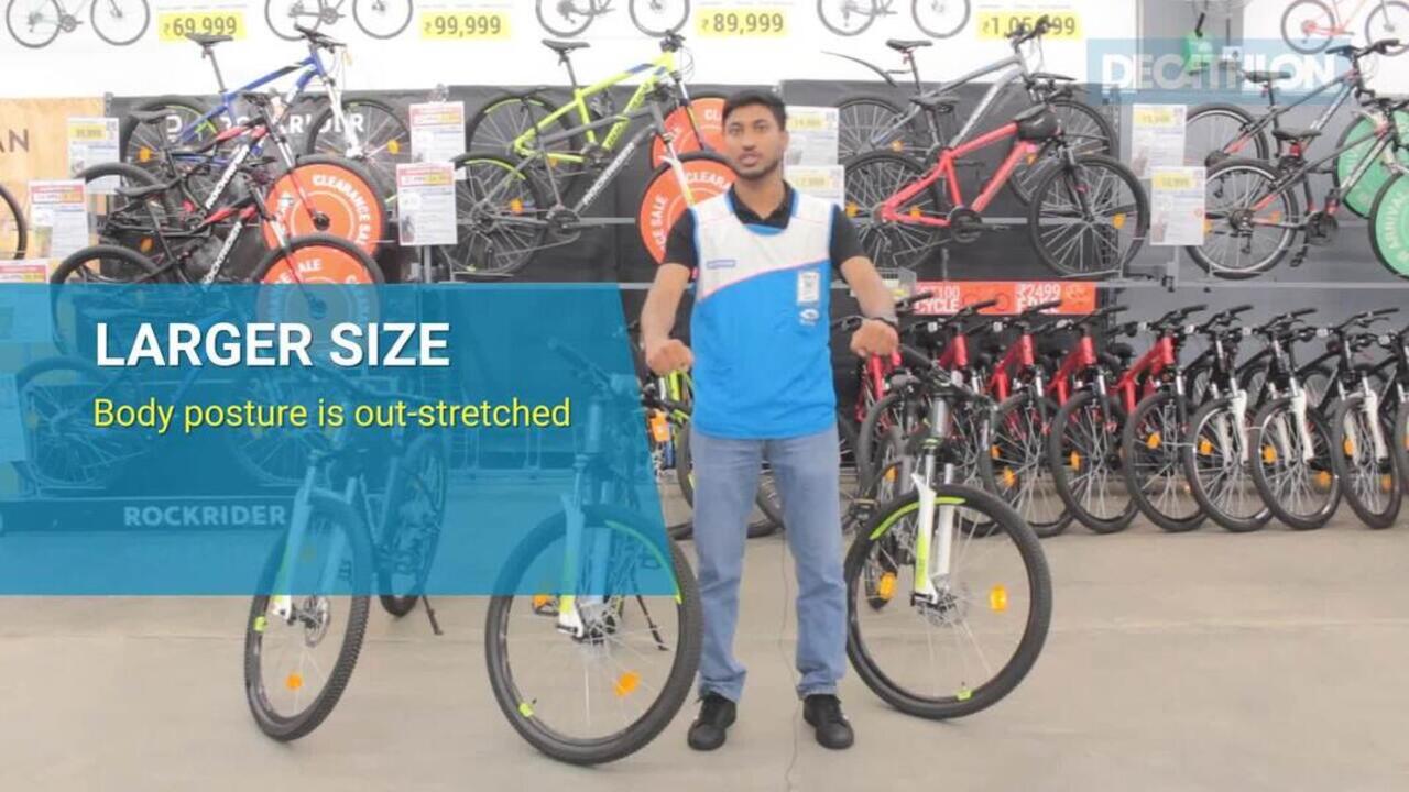 Mountain Bike Rockrider ST100 - Aluminium Frame 21 Speed 80mm Suspension Red - Video 2