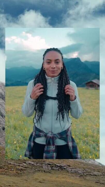 Men’s mountain hiking fleece jacket, MH500 Half Zip - Blue - Video 2