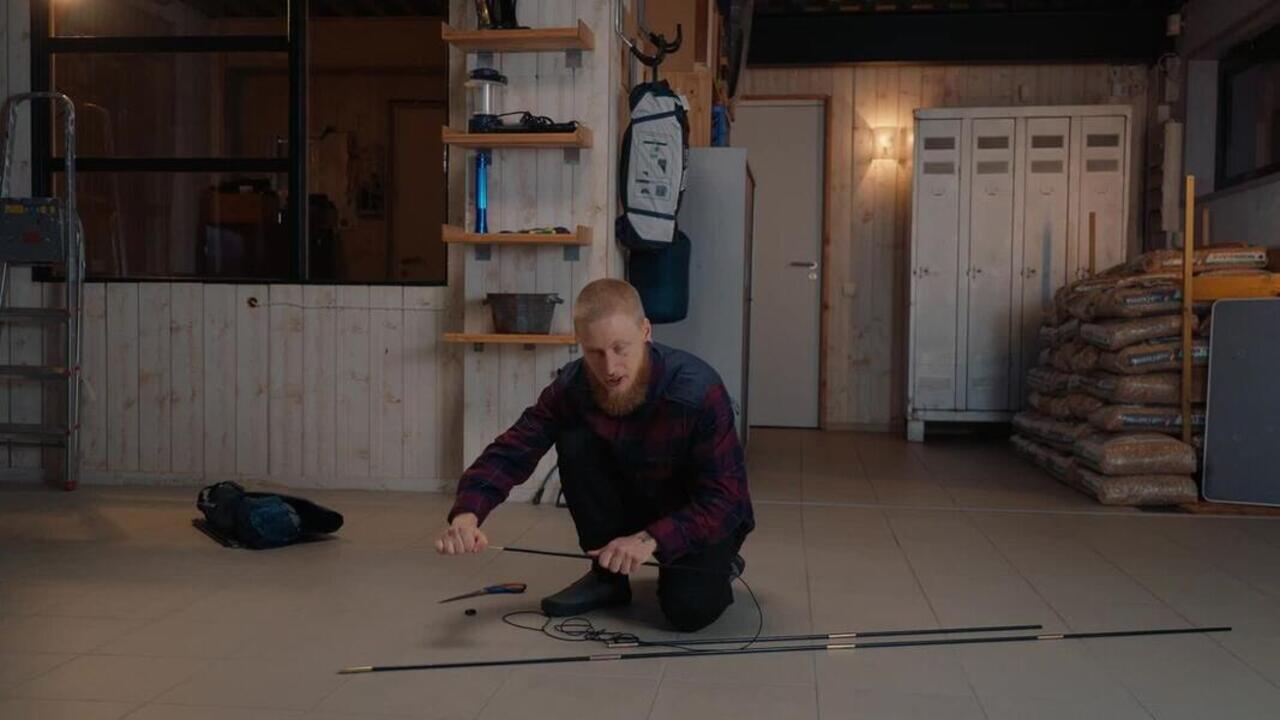 Camping Fiberglass Tent-Pole Kit For Tents - 0.85mm Diameter - Video 2