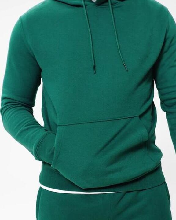 Men's Warm Brushed Fleece Hooded Sweatshirt - Teal - Video 2