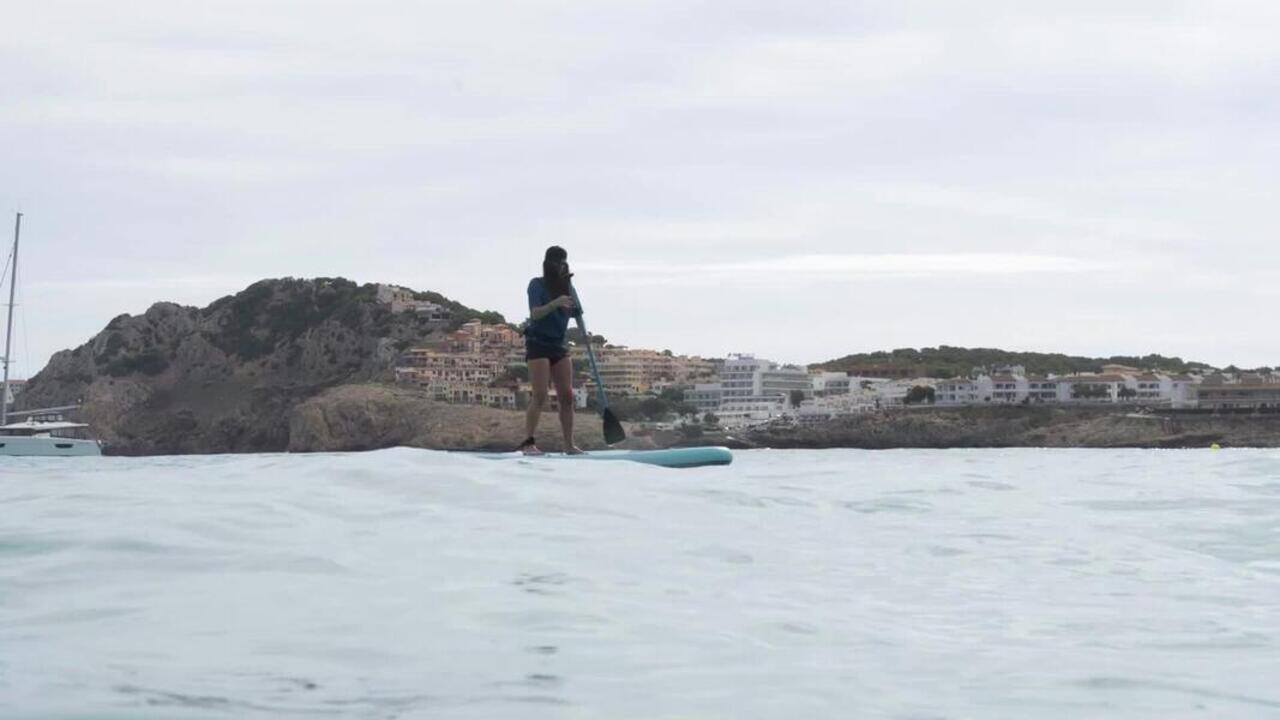Stand Up Paddle Inflatable Pack 10'6 1 Or 2 Persons Up To 130 Kg 100 Blue - Video 2