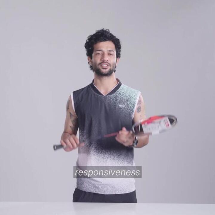 Adult Badminton Carbon Racket BR Perform 990 Pro (Unstrung) - Purple - Video 2