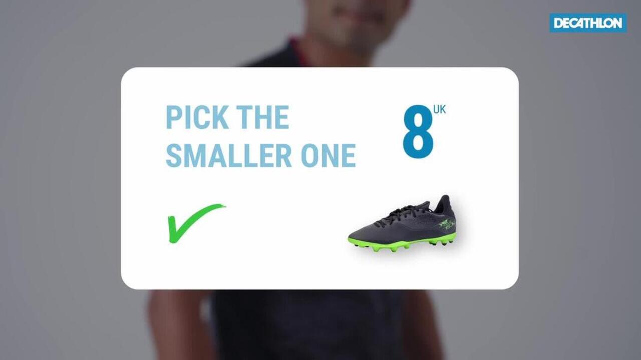 Men Football Shoes Agility 100 for Firm Ground Black - Video 2