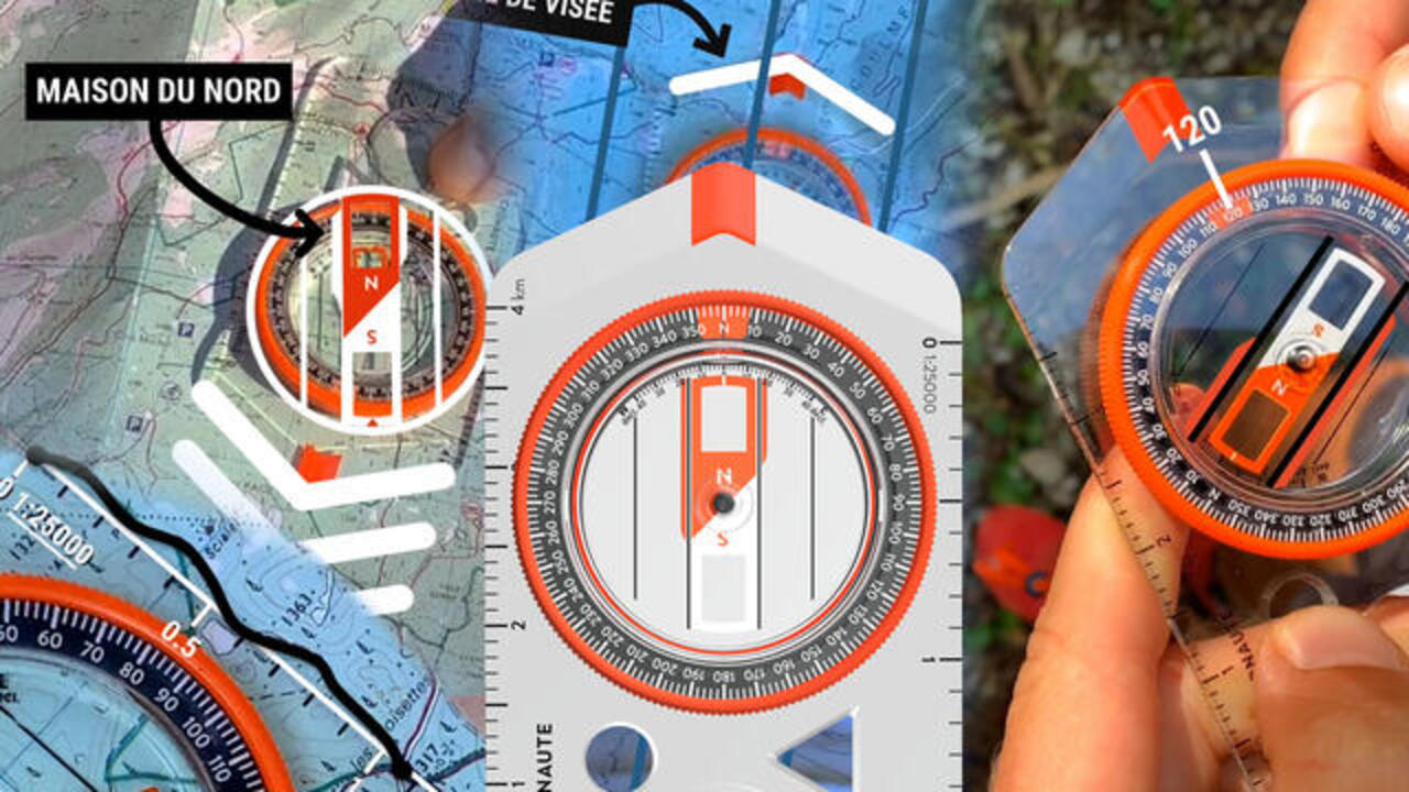 Explorer 500 Hiking Compass Orange - Video 2