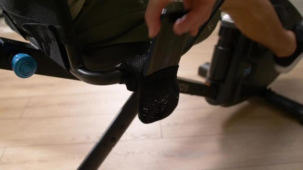 Motorized Exercise Bike with 15 Resistance Level, Supports upto 150Kg - Black - Video 2