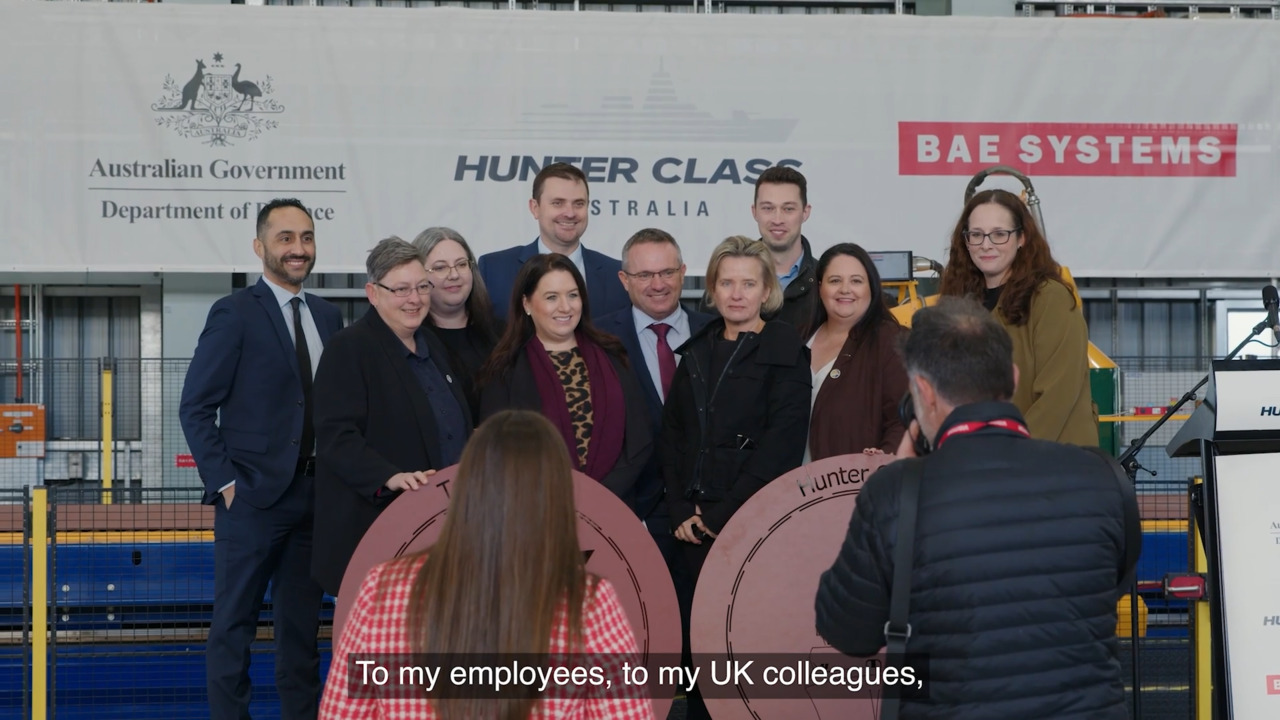 Batch 1 Steel Cut - Hunter Class Frigate Program