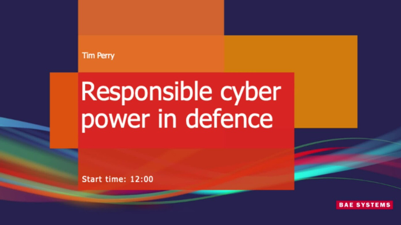 Responsible Cyber Power In Defence | DSEI 2023 Day 1 | Hub Stage Talk