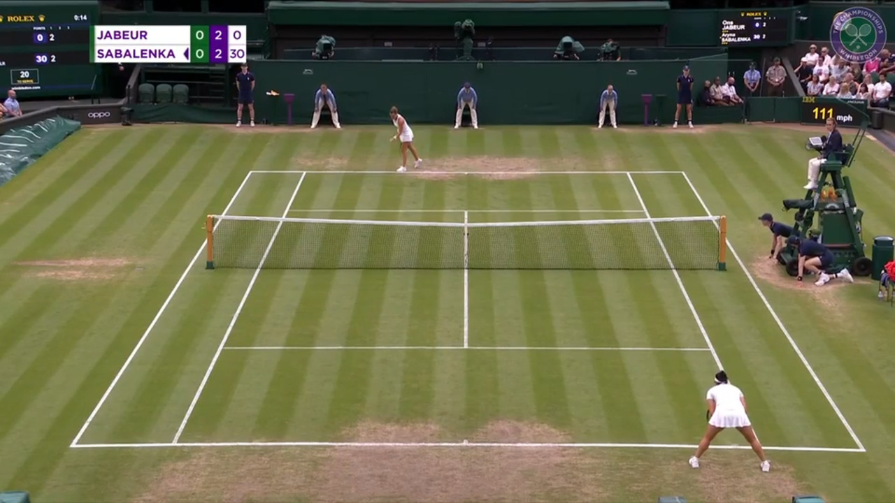 Video - Ons Jabeur vs Aryna Sabalenka Quarter-Finals Highlights - The Championships, Wimbledon