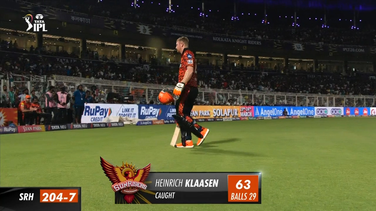 Johns. on X: HENRICH KLAASEN FOR SRH IN IPL: 16*(6), 36(16), 17(16),  31(19), 53*(27), 36(20), 26(12), 47(29), 64(44), 104(51), 18(13) & 63(29).  THIS IS MADNESS 🫡🤯  / X