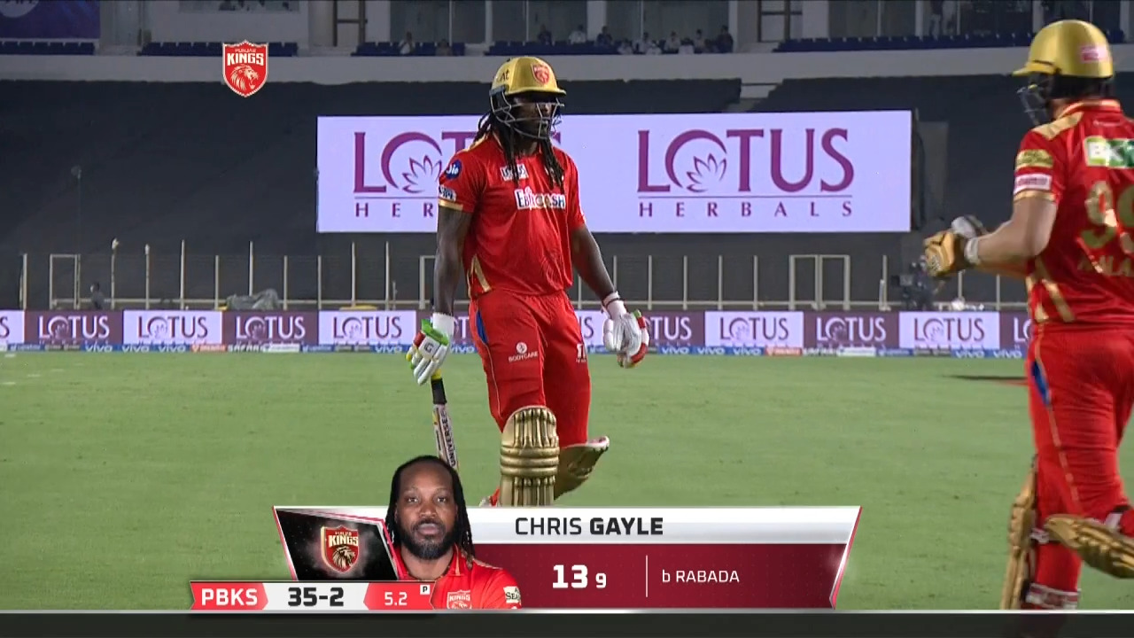 M29 Pbks Vs Dc Chris Gayle Wicket