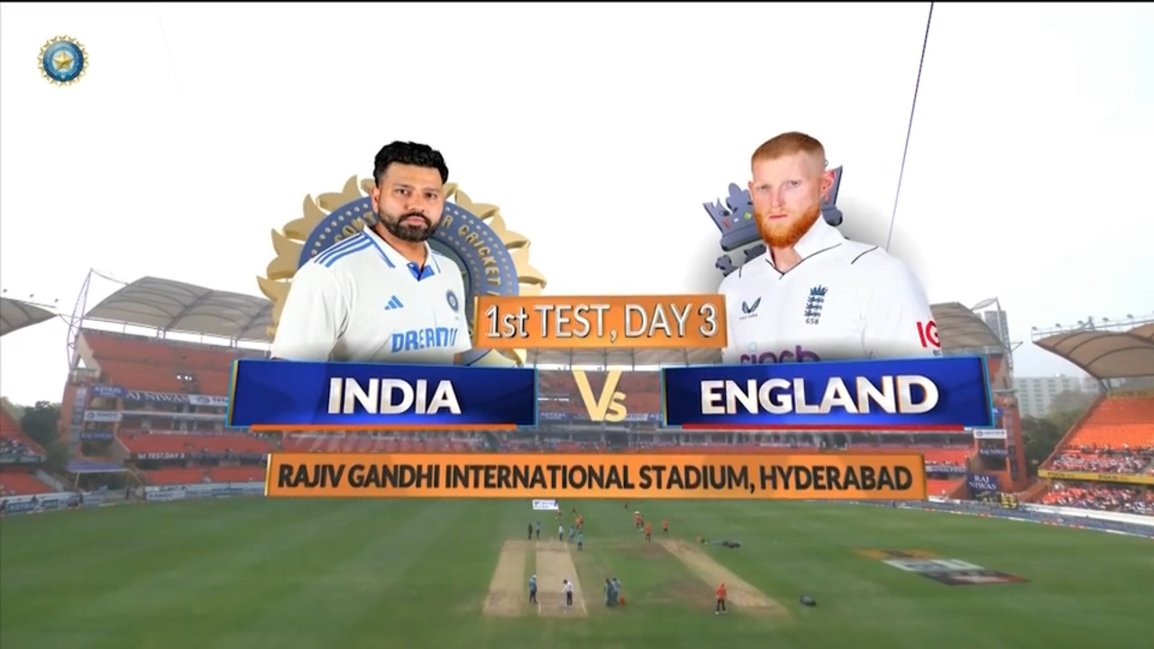 India vs England Highlights, 1st Test Day 3