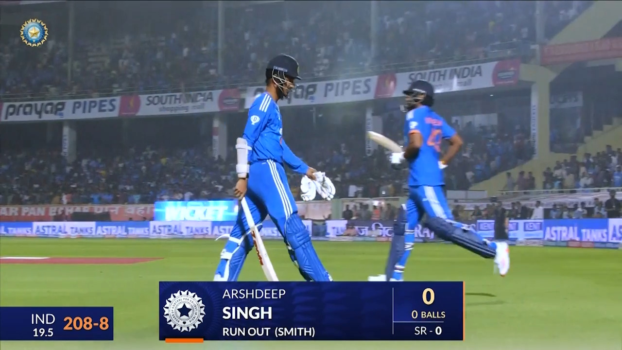 IND Vs AUS 2023-24, 1ST T20I: Arshdeep Singh Wicket