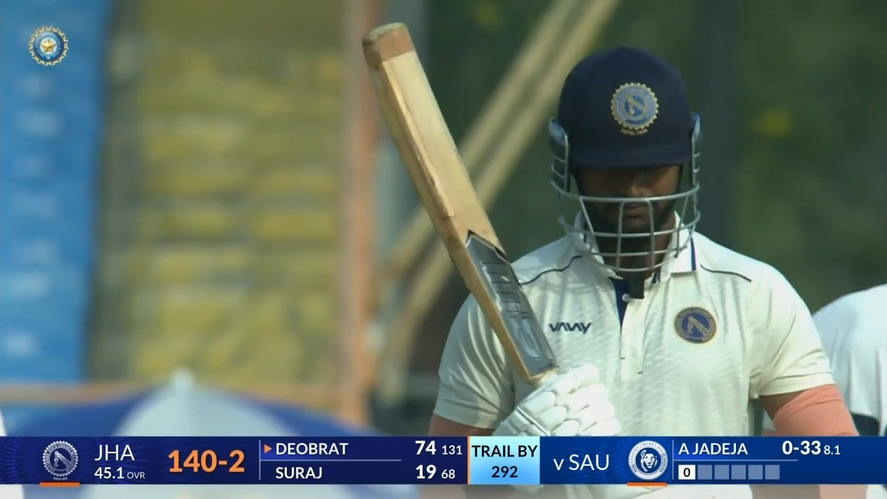 Ranji Trophy 2023/24, Saurashtra Vs Jharkhand: Kumar Deobrat Leads ...