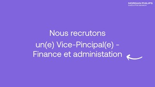 Vice-Principale ou Vice-Principal - Finance et administation