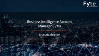 Business Intelligence Account Manager (F/M) - Pharmaceutics 