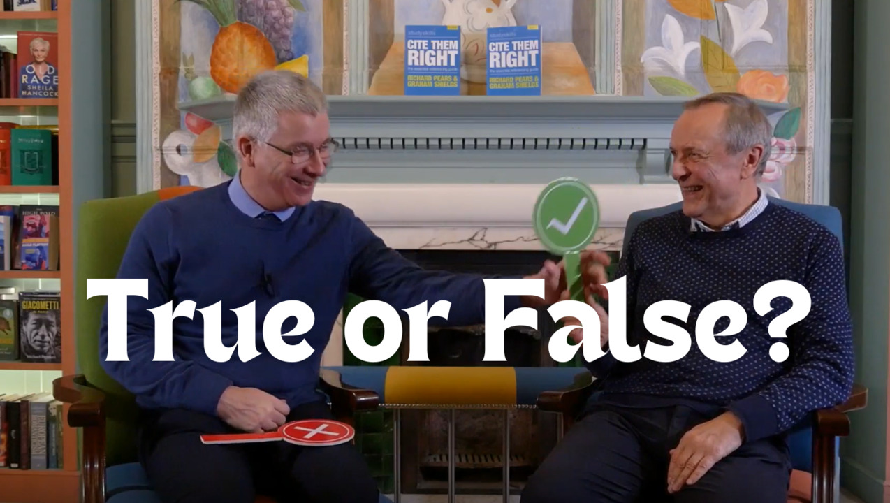 Cite Them Right: True or false