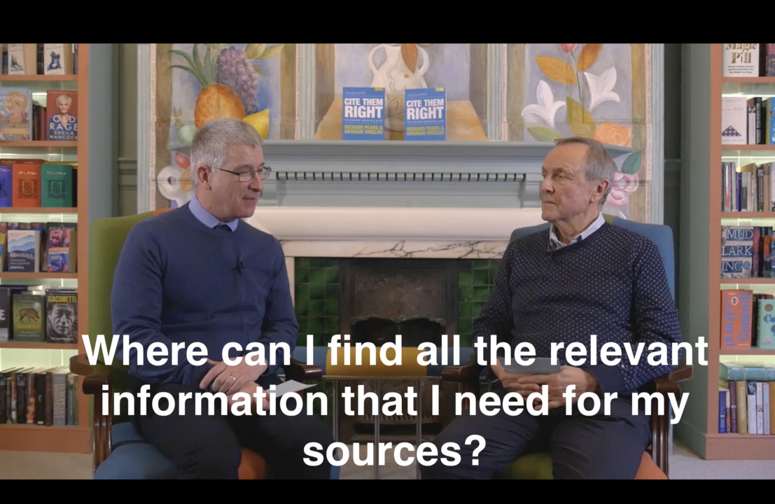 Where can I find the relevant information that I need for my source?