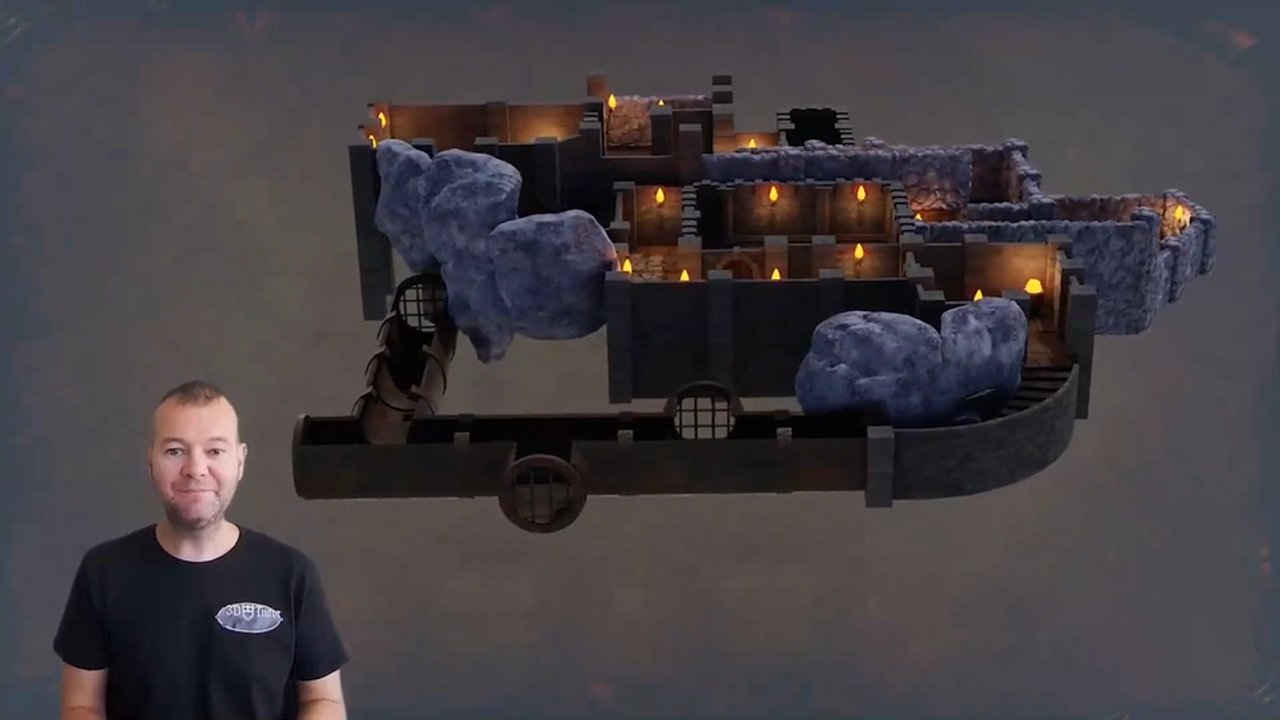 Blender 3 to Unreal Engine 5 – Dungeon Modular Kitbash
