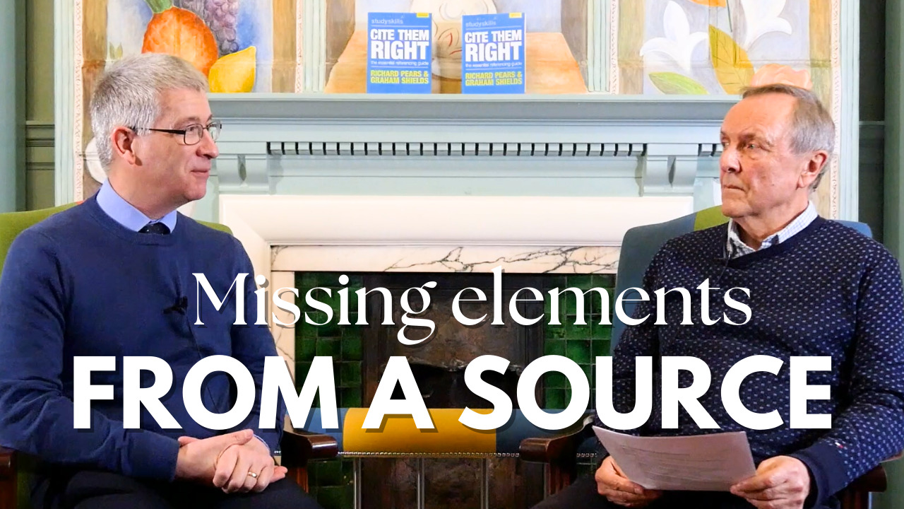 What do you do when there are missing reference elements from a source?