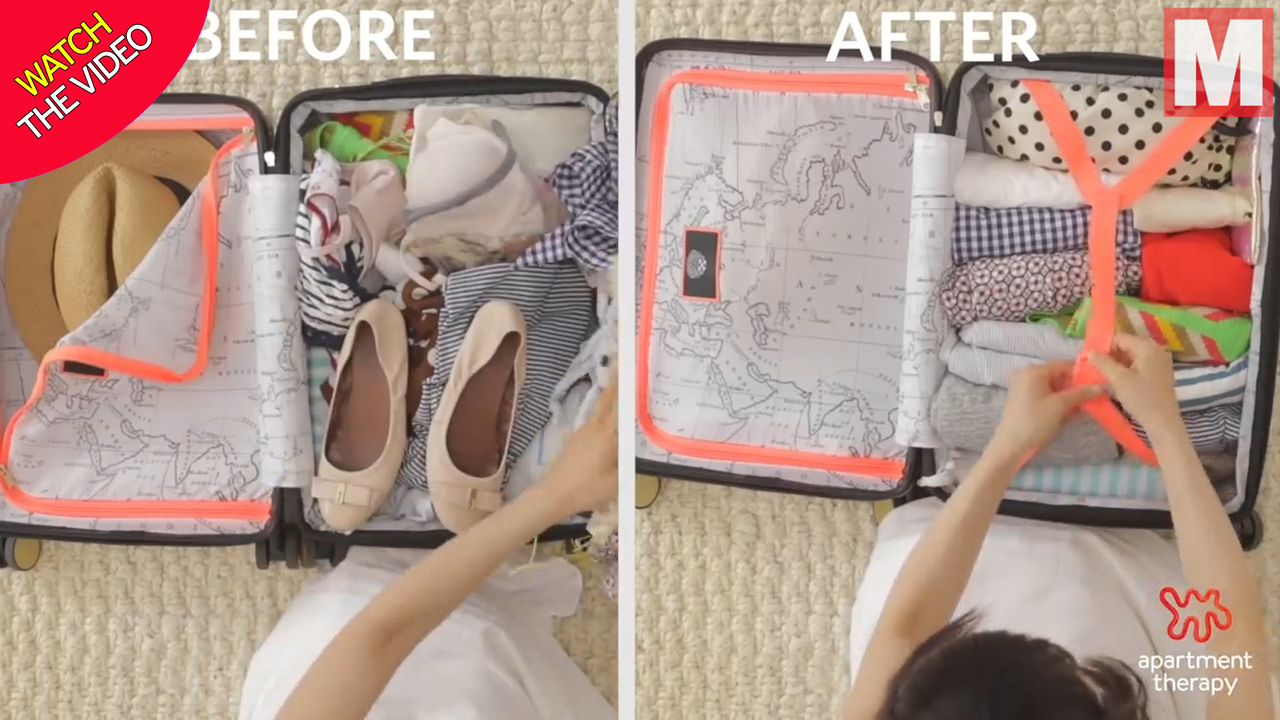 marie kondo suitcase packing