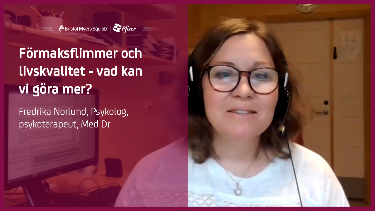 Förmaksflimmer och livskvalitet – vad kan vi göra mer -  Fredrika Norlund, Med Dr, Psykolog, psykoterapeut