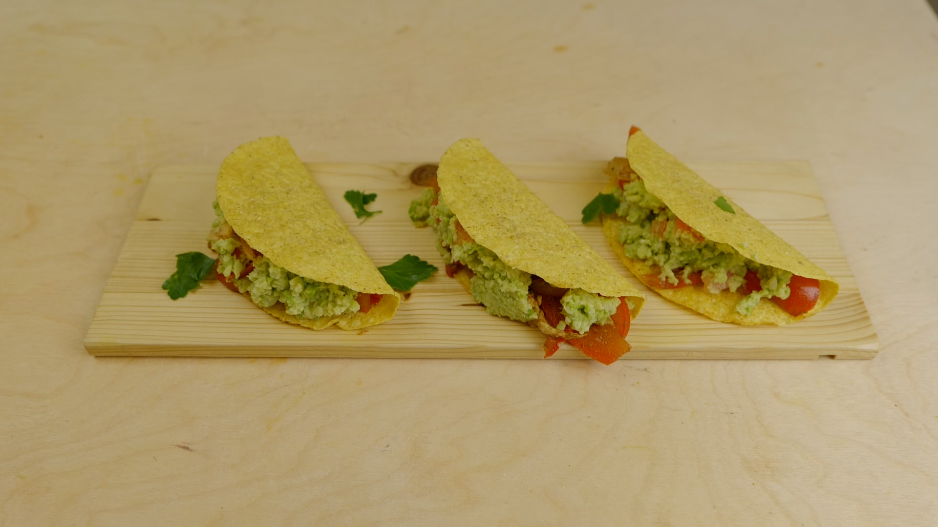 Tacos pollo e guacamole