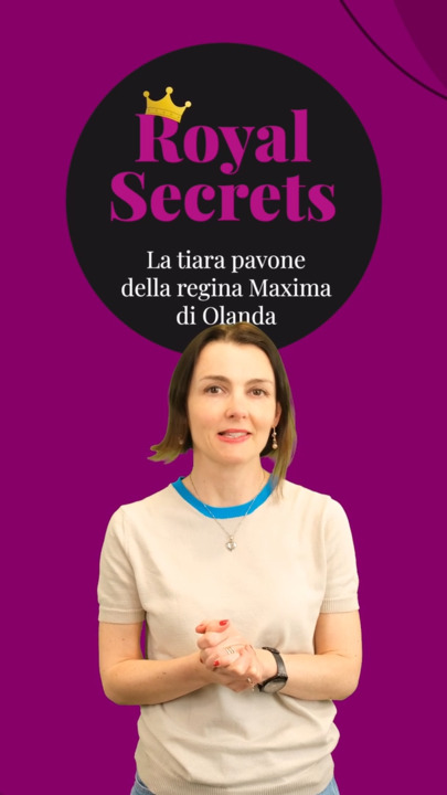 Maxima d’Olanda, la magnifica Tiara Pavone con rubini e diamanti