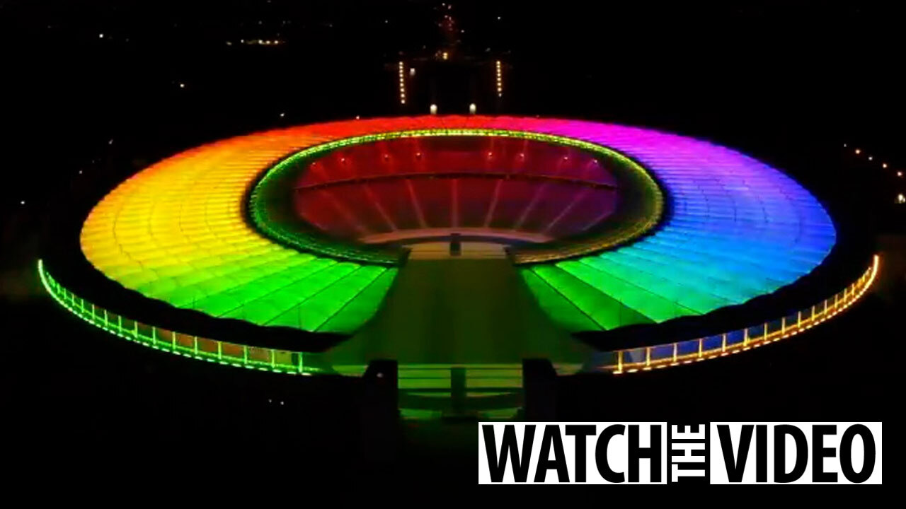 Germany came out in rainbow colours in defiance of UEFA's refusal of LGBT  lights