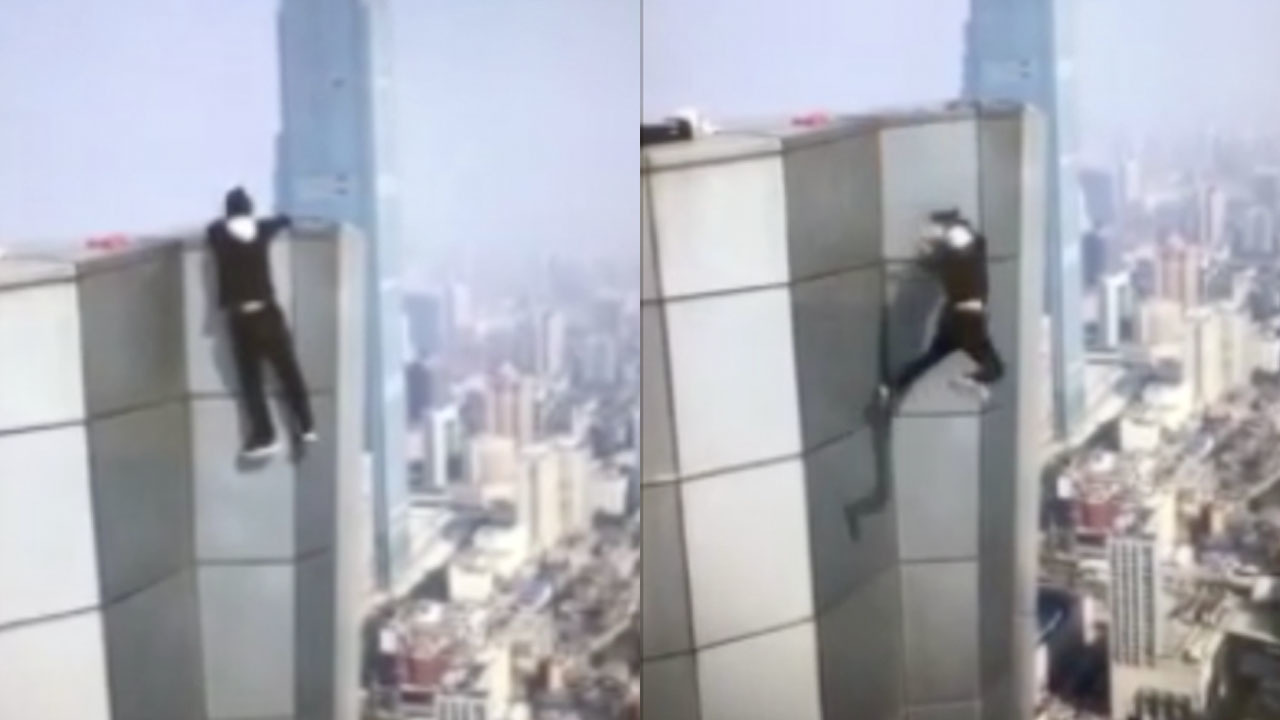 Horror Moment Daredevil Wu Yongning Falls To His Death From - 