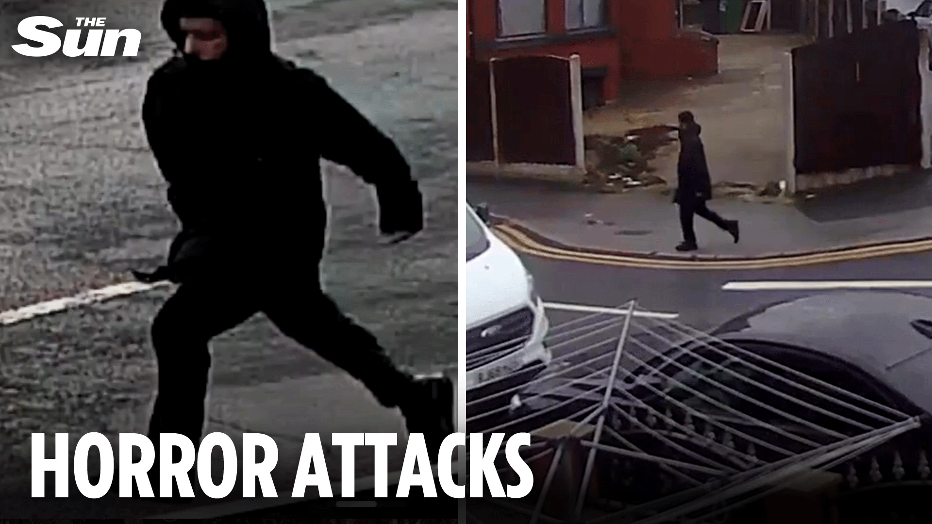 Pedestrian killed in hit-and-run 'carried on top of car 1.5 miles from where he was struck' - as cops arrest two men