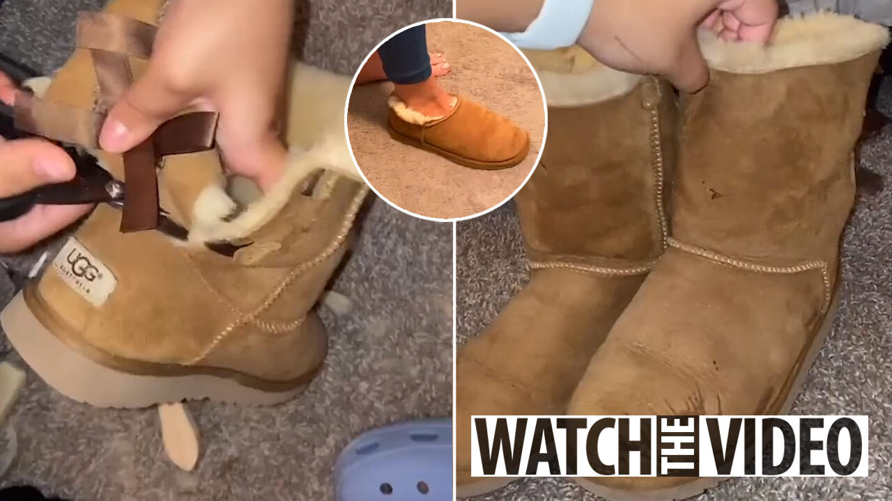 Woman makes old Ugg boots look good as new using 27p spray