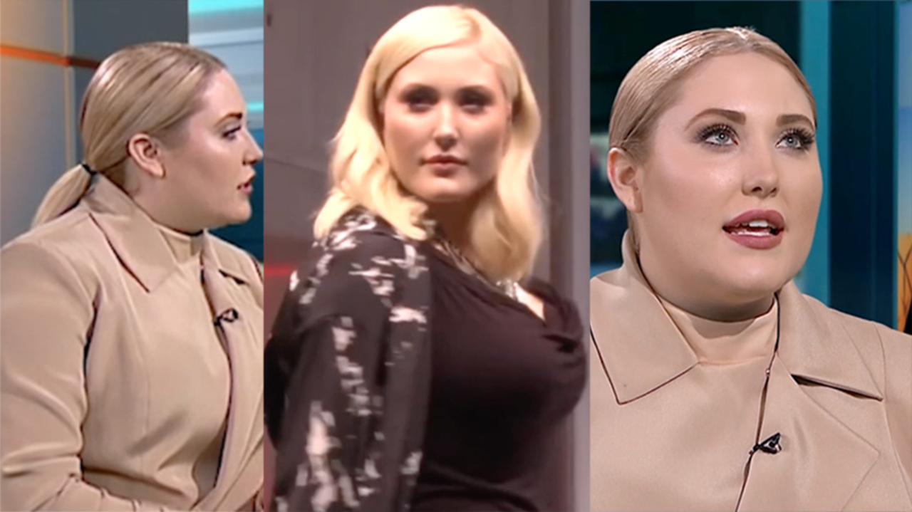 Hayley Hasselhoff Rust Orange Red Jumpsuit and Jacket